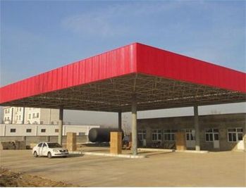 加油站鋼架結構設計方案模板(加油站鋼架結構設計) 建筑效果圖設計 第3張 加油站鋼架結構設計方案模板(加油站鋼架結構設計) 建筑效果圖設計 第3張