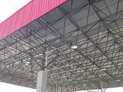 加油站架高頂棚 建筑效果圖設(shè)計 第4張