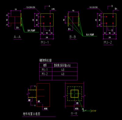 鋼結構基礎預埋件圖(鋼結構基礎預埋件圖集) 結構機械鋼結構施工 第4張 鋼結構基礎預埋件圖(鋼結構基礎預埋件圖集) 結構機械鋼結構施工 第4張