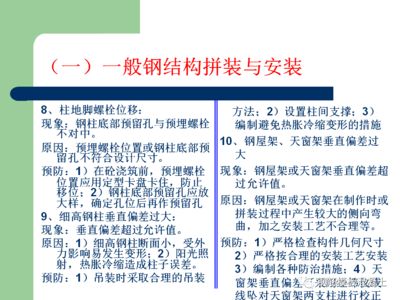 鋼結(jié)構(gòu)質(zhì)量問題及預(yù)防措施 結(jié)構(gòu)地下室施工 第3張 鋼結(jié)構(gòu)質(zhì)量問題及預(yù)防措施 結(jié)構(gòu)地下室施工 第3張
