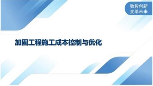 加固設計中的成本控制策略