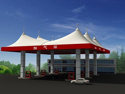 加油站頂棚建筑面積怎樣計算的