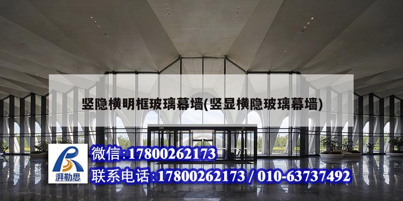 豎隱橫明框玻璃幕墻(豎顯橫隱玻璃幕墻) 建筑效果圖設計