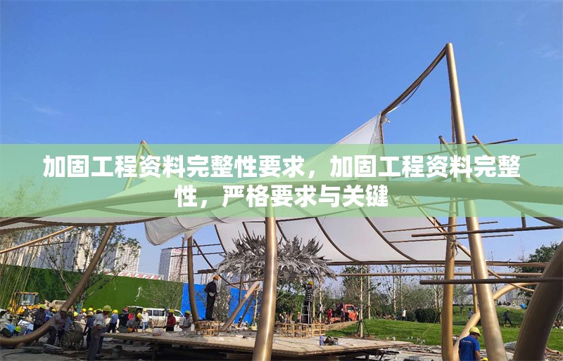 加固工程資料完整性要求，加固工程資料完整性，嚴格要求與關鍵
