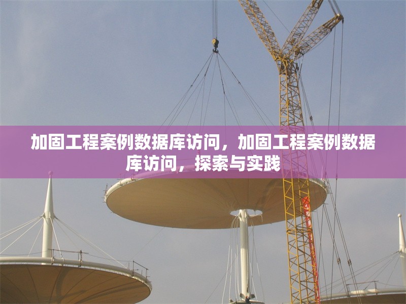 加固工程案例數據庫訪問，加固工程案例數據庫訪問，探索與實踐 行業新聞 第1張