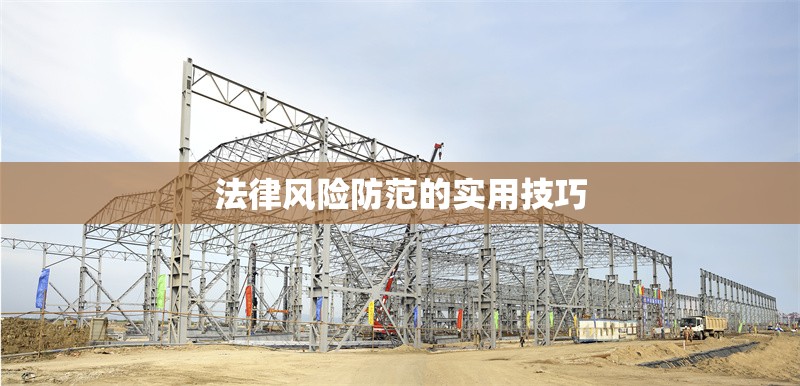 法律風險防范的實用技巧 行業新聞 第1張