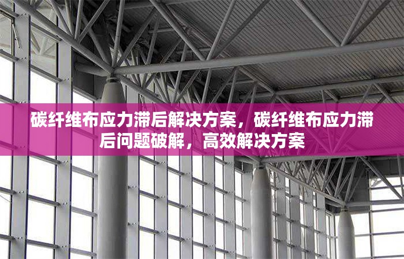 碳纖維布應(yīng)力滯后解決方案，碳纖維布應(yīng)力滯后問題破解，高效解決方案 行業(yè)新聞 第6張