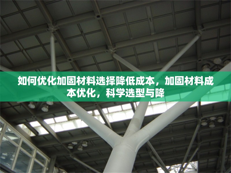 如何優(yōu)化加固材料選擇降低成本，加固材料成本優(yōu)化，科學(xué)選型與降 行業(yè)新聞 第6張