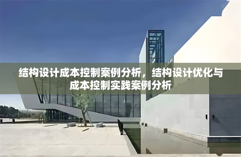 結構設計成本控制案例分析，結構設計優化與成本控制實踐案例分析 行業新聞 第1張