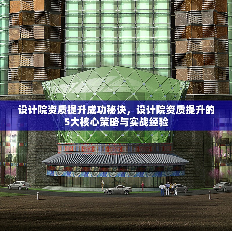 設計院資質提升成功秘訣，設計院資質提升的5大核心策略與實戰經驗