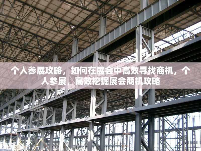 個人參展攻略，如何在展會中高效尋找商機，個人參展，高效挖掘展會商機攻略 行業(yè)新聞